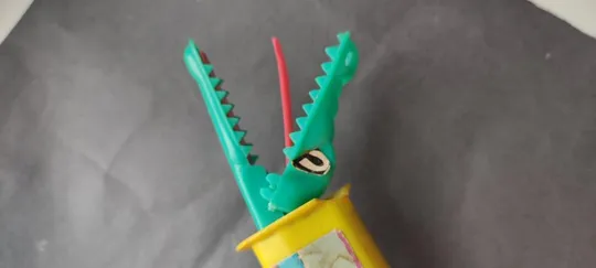 Интересный Винтажный свисток-дудка с крокодилом bv254 Продаж