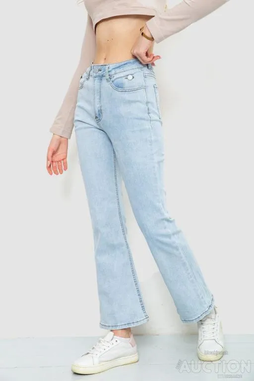 Джинсы женские стрейч, цвет голубой, 129R0057 З аукціону
