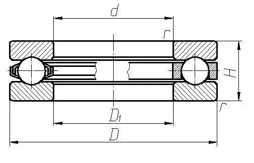 Купити подшипник 8204 ( bearing 51204 ) ГПЗ-20 шариковый упорный однорядный ГОСТ 7872-89
