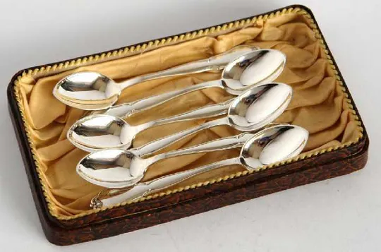 Купити Срібні ложечки 6 штук 830 проба 1931 рік Данія