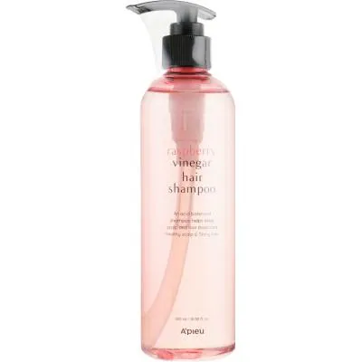 Шампунь A&#039;pieu Raspberry Vinegar Hair Shampoo с малиновым уксусом 500 мл (8809581460287) Ціна
