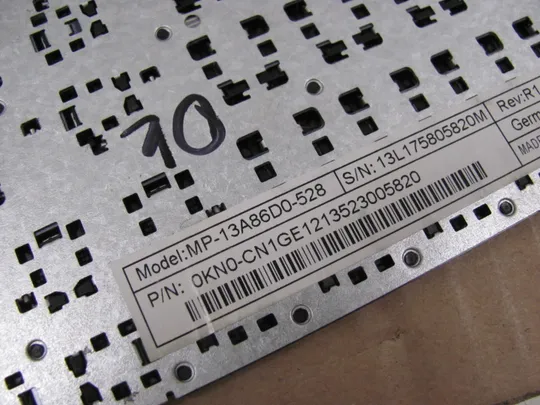 номер0944-1 клавіатура робоча MP-13A86D0-528 0KN0-CN1GE12 0KN0-CN1GE11 для Medion P6647 P7627 P7631 P7631T  оригінал Продаж
