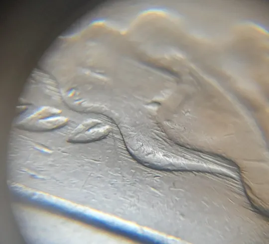 Купити (6354) 50 копійок 1992 1АЕм брак "бамбук" на правих дубових листках та колосках пшениці (груба шліфовка) (50 копеек 1992 1АЕм)