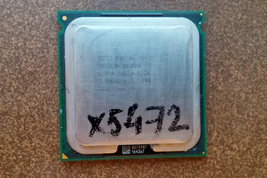 4x ядерный Intel Xeon X5472 SLASA (аналог Core™2 Quad QX9770) 3.00GHz/12M/1600MHz LGA771 120W + адап Вживане Ціна