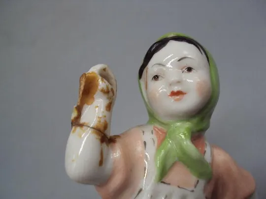 Фигура фарфор ЛФЗ морячок матросик юный гармонист Смелый и девушка плясунья под реставрацию №14191 З аукціону