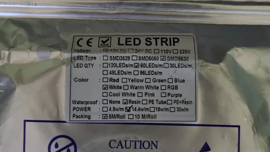 Влагозащищенная светодиодная лента, LED 12V 14,5W/m 60LED/m 5m. с пультом управления * З аукціону