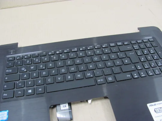 номер0227-2 Кришка панель палмрест клавіатура 39XK9TCJN10 13NB0A01AP341  для ASUS F756U X756 оригінал З аукціону