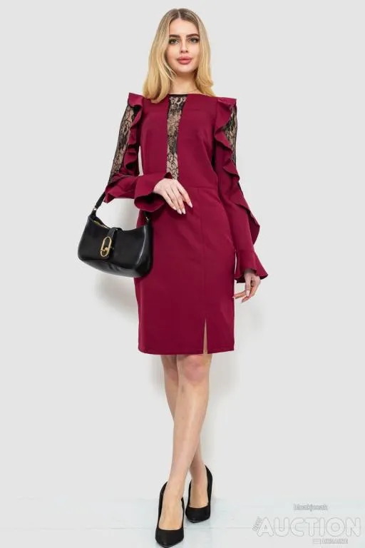 Купити Платье нарядное, цвет бордовый, 214R402