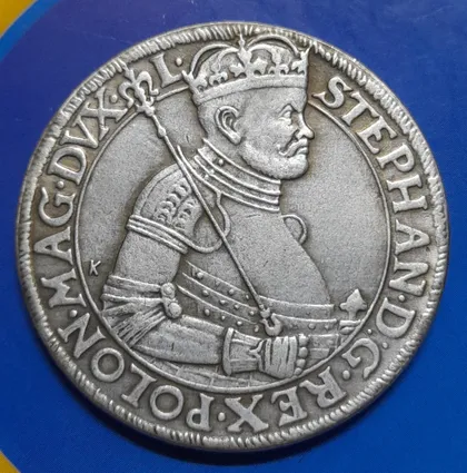 фото, Польща. Талер 1585 року. Стефан Баторій.  Копія.