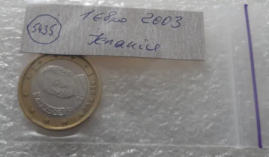 (5435) 1 євро 2003 Іспанія (1 евро 2003 Испания) Продаж