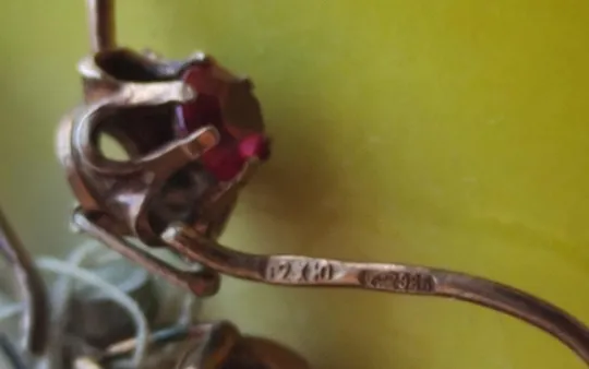 Серьги ссср серебро 925 с камнями, с ценником-сертификатом, красивые ds924 Інтернет-аукціон