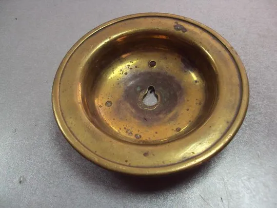 Деталь фрагмент запчасть бронза от люстры лампы высота 3,3 см, диаметр 14,5 см №11596 Продаж