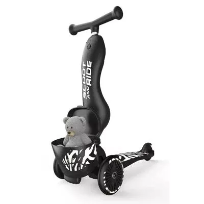 Самокат Scoot&amp;Ride Highwaykick-1 Lifestyle Зебра (SR-210621-ZEBRA) Недорого