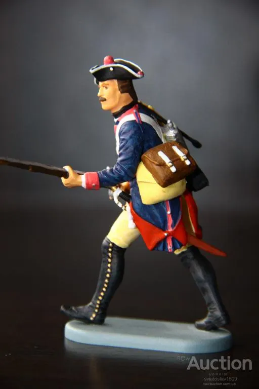 американец пруссак СТРЕЛОК-мушкетер PREISER ELASTOLIN 70мм ФРГ №541135 Інтернет-аукціон