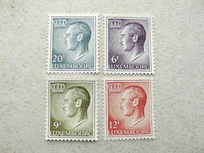 фото, Серія поштових марок Люксембург " Стандартний випуск " 1975 рік **