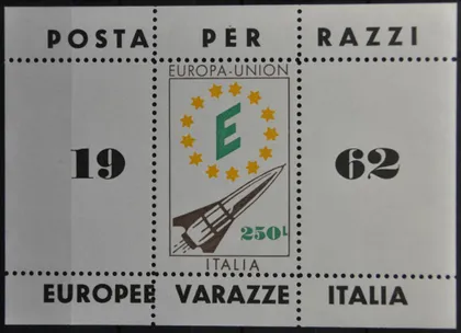 фото, Италия Ракетная почта Европа 1962