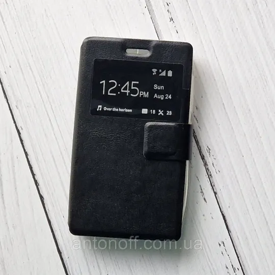 Чохол-книжка Nokia Microsoft Lumia 435 532 для телефона (з віконцем) Чорний Ціна