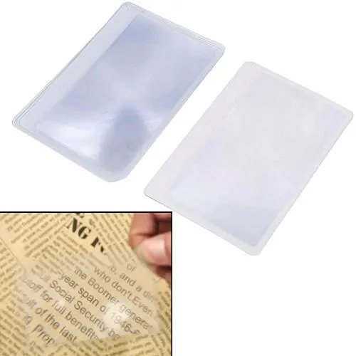 Увеличительное стекло 3X лупа, 10шт, линза Френеля, гибкая карточка Ціна