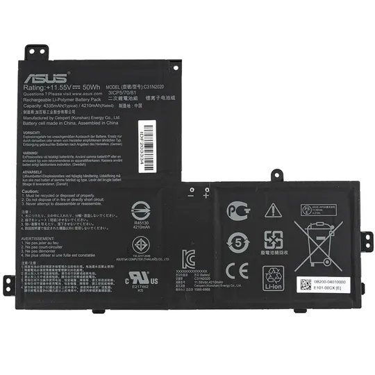 Оригінальна батарея для ноутбука ASUS C31N2020 (CM1400FXA, CX1500FKA) 11.55 44335mAh 50Wh Black З аукціону