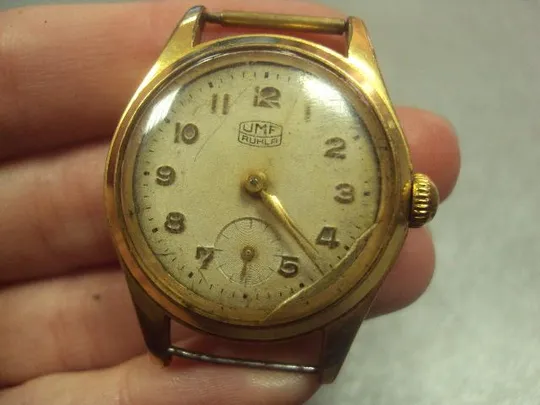 Купити наручные часы UMF ruhla германия позолота №537
