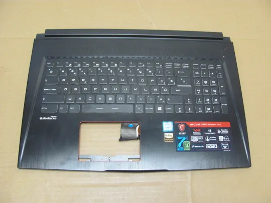 номер0945-20 Кришка панель палмрест клавіатура підсвітка  V143422FK1 3077B1C216  для  MSI GS73 GS73VR оригінал Ціна