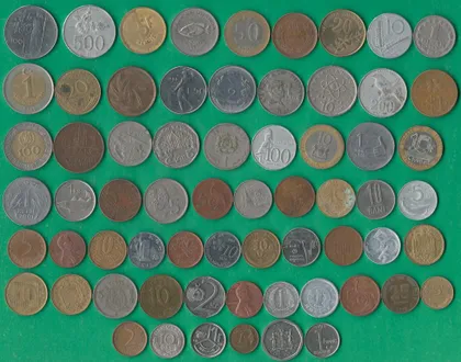 фото, Монети світу 65 шт. без повторів [КВ]