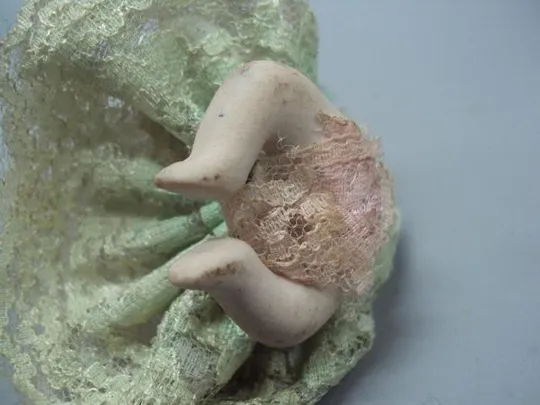 Кукла фарфор пупс девочка куколка пупсик миниатюра фигура статуэтка высота 6 см №54 Де купити