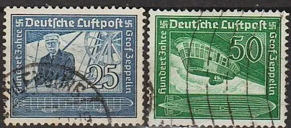 фото, 1938 - Рейх - 100 років Цеппеліна Мі.669-70 _4.0 €