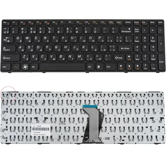 УЦЕНКА ! Клавіатура для ноутбука Lenovo (B570, B575, B580, B590, V570, V575, V580, Z570, Z575) Ціна