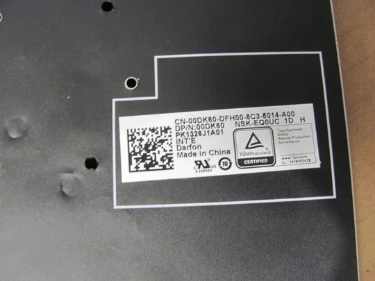 номер0076-4 клавіатура 00DK60  для Dell Precision 7530 7540 M7540 7730 7740  оригінал Інтернет-аукціон