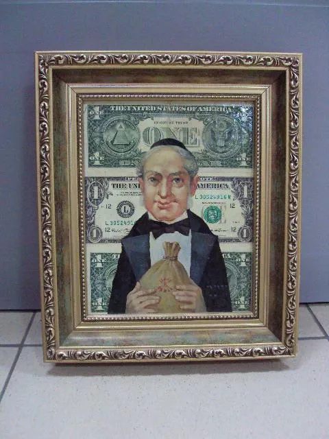 Подарочная картина портрет Дядюшка Дж.Ротшильд или с чего начинается Motherland Демко в раме №150 Ціна