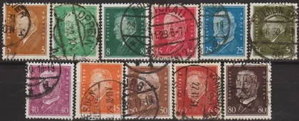 фото, 1928 - Німеччина - Стандарт - Президенти Mi.410-22 _27,30 €