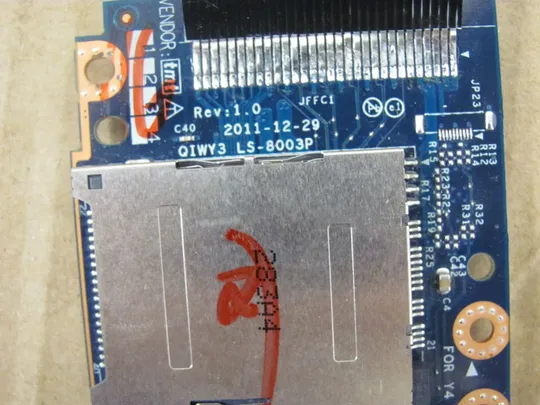 номер0010-33 USB Audio SD Card Reader Board LS-8003P для LENOVO Y580 Y585 оригінал Недорого