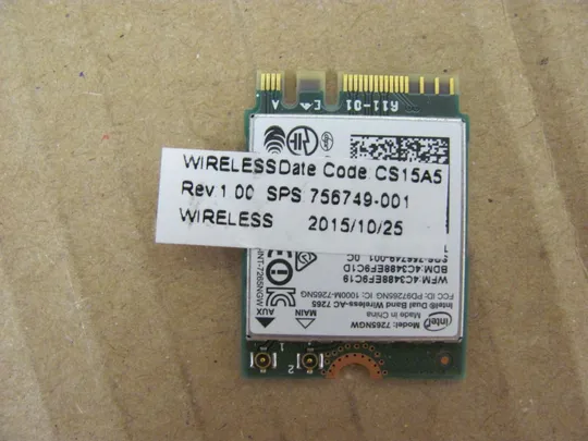 350-30 WI-FI адаптер 756749-001 756748-001 для HP EliteBook 840 850 G2 ZBOOK 14 G2 820 G1 G2  оригінал Де купити