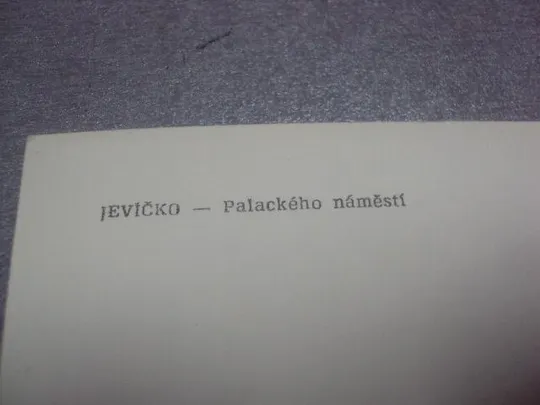 открытка евичко Jevíčko чехия №956 З аукціону