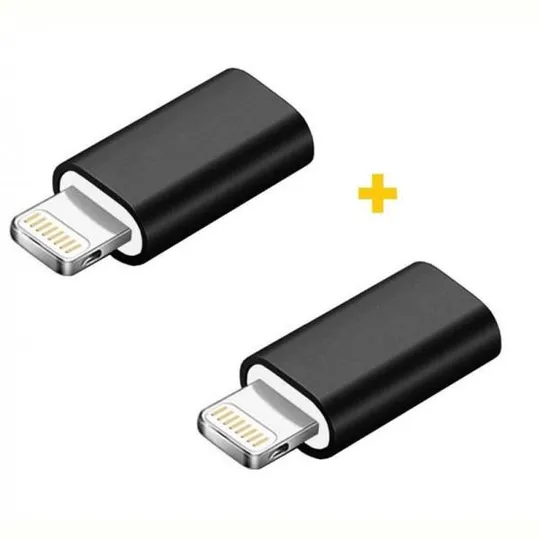 Адаптер XoKo AC-005 micro USB - Lightning (F/M), 2шт., Black (XK-AC005-BK2) Ціна