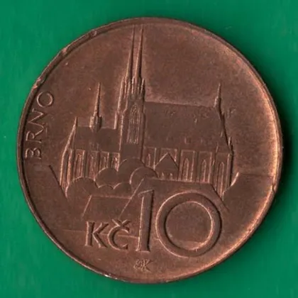 фото, 10 крон 1995 року Чехія [БР]