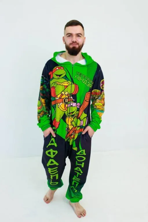 Кигуруми для взрослых Oversize 3D Черепешки-ниндзя 3272_3_170 17047 170 см Ціна