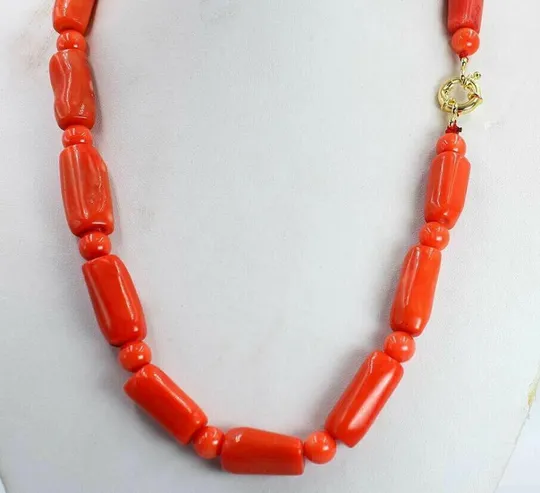 Красивое колье из натуральных коралловых бусин nd876 З аукціону