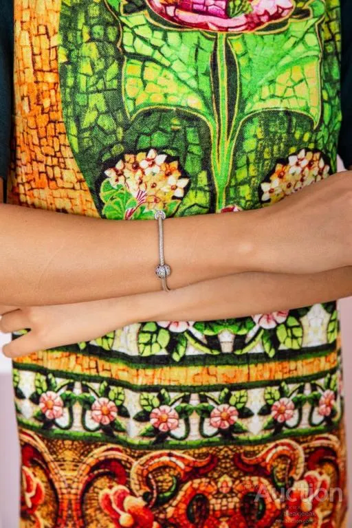 Женское платье свободного кроя, зеленого цвета с принтом, 167R072 Інтернет-аукціон