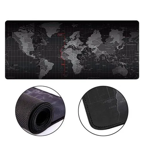 Игровая поверхность, большой коврик для мышки игровой 70x30см Карта Мира Ціна