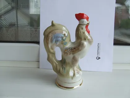 фото, Фарфор Петушок размер . 19 х 13 см. см. 1960 гг. ссср Городище 1 сорт. и много другого.