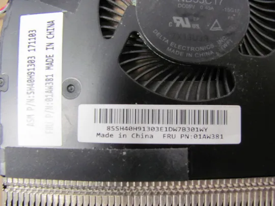 номер0126-22 Cистема охолодження,Кулер,Охолоджувальний блок,Охолоджувальна система 39PS8TALV10 01AW381 для  Lenovo ThinkPad 13 Gen 2 оригінал Де купити