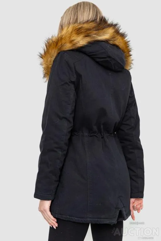 Парка женская зимняя, цвет черный, 244R806 Продаж