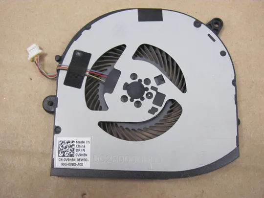 номер0915-2 Вентилятор (кулер, FAN) 0V9H8N DC28000NHD0 для Dell  XPS 15 7590 9570 For Precision 5540 M5540  оригінал Ціна
