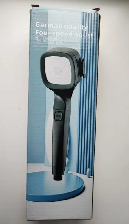 Лійка для душу високого тиску 4 режими з кнопкою увімкнення З аукціону