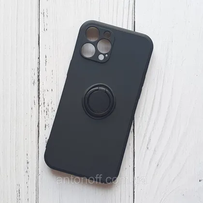 фото, Чохол Apple iPhone 12 Pro Max для телефона з підставкою Чорний