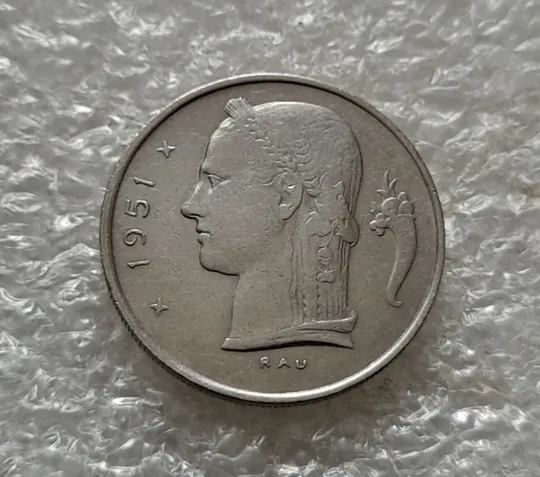 (5771) 1 франк 1951 Бельгія (Бельгия) легенда голландською &#039;BELGIË&#039; Ціна