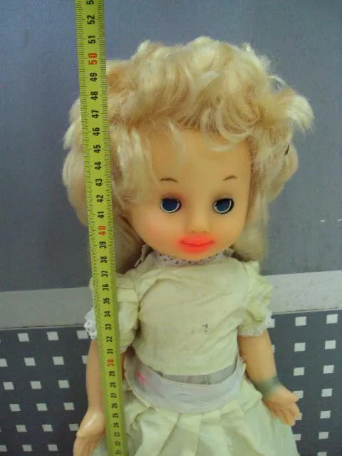 Кукла ссср Киев Победа в родной одежде и туфлях резиновая голова высота 48-49 см №10781 Де купити