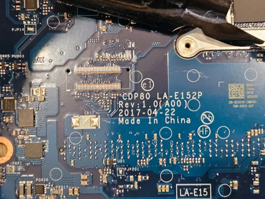 Материнська плата Dell Latitude 5580 Precision 3520 CDP80 LA-E152P 0DCKVD уцінка З аукціону
